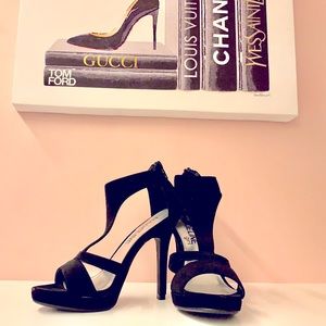 Black Platform Sandal, Size 5.5